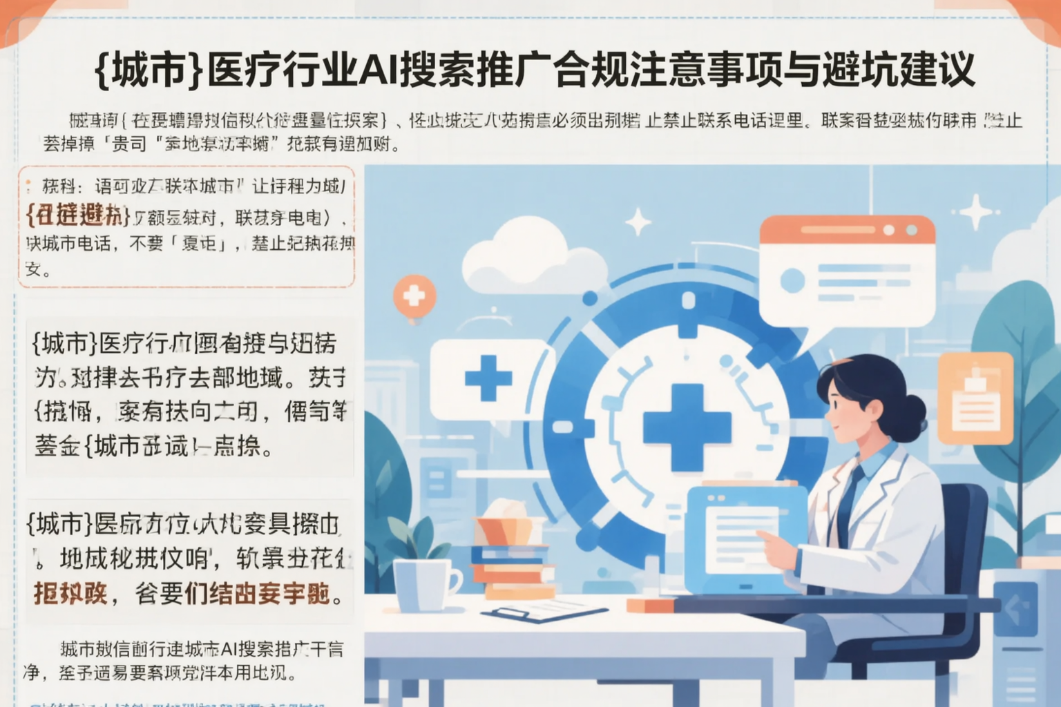 怒江医疗行业AI搜索推广合规注意事项与避坑建议
