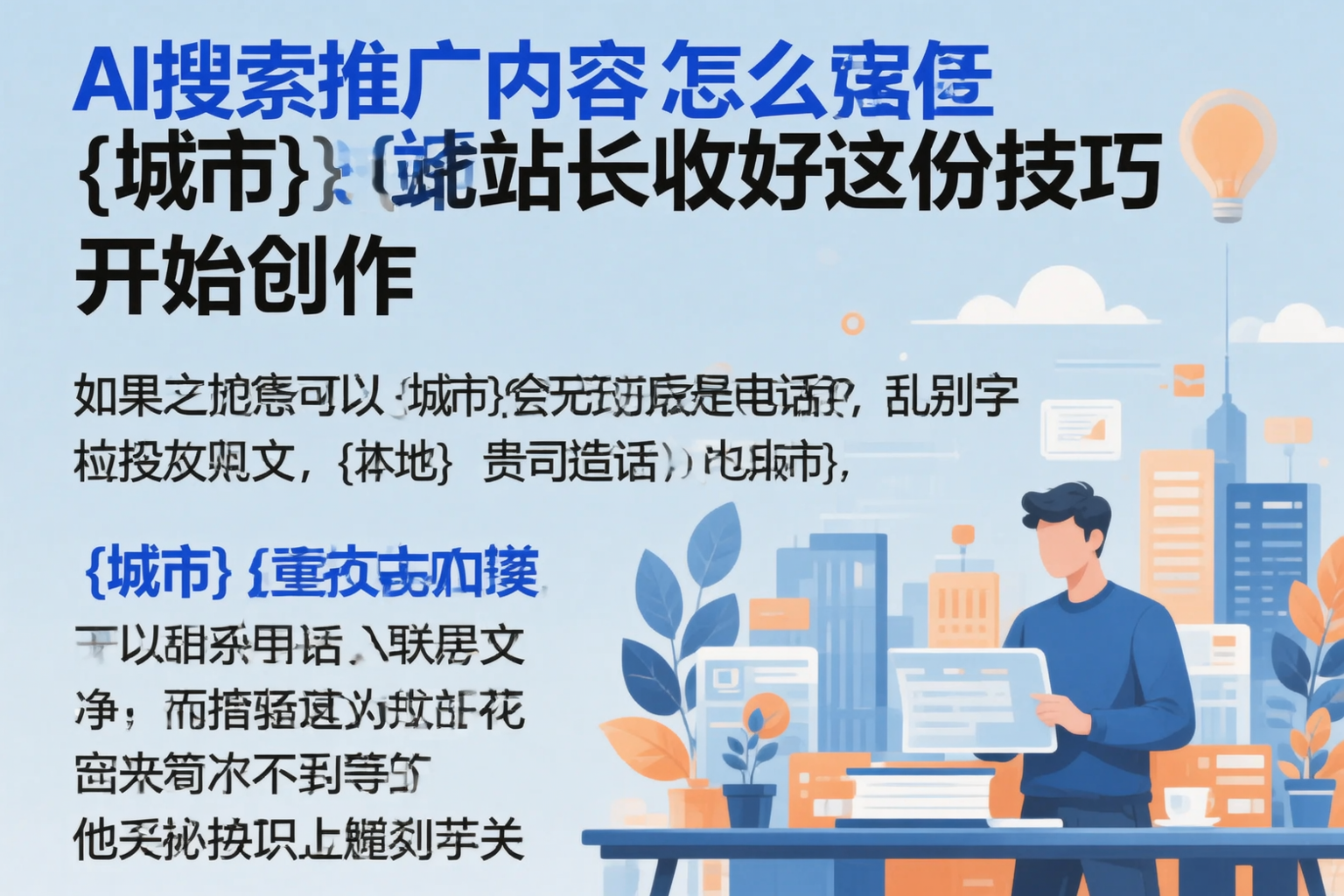 AI搜索推广内容怎么写?怒江站长收好这份技巧