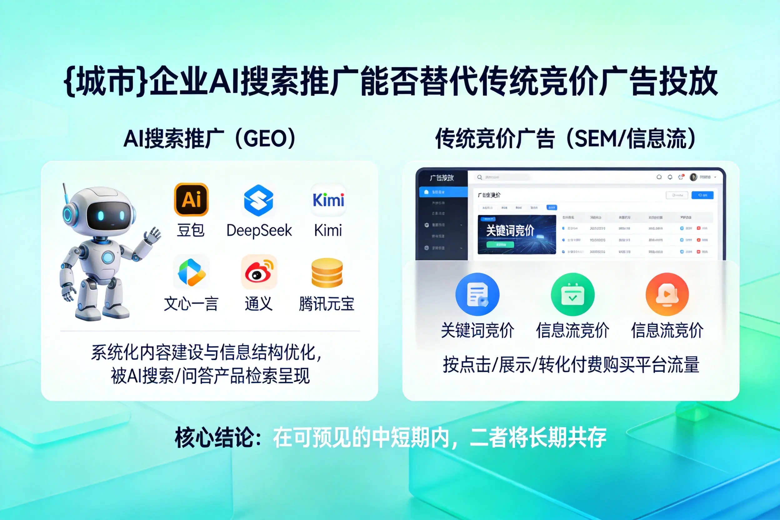 怒江企业AI搜索推广能否替代传统竞价广告投放
