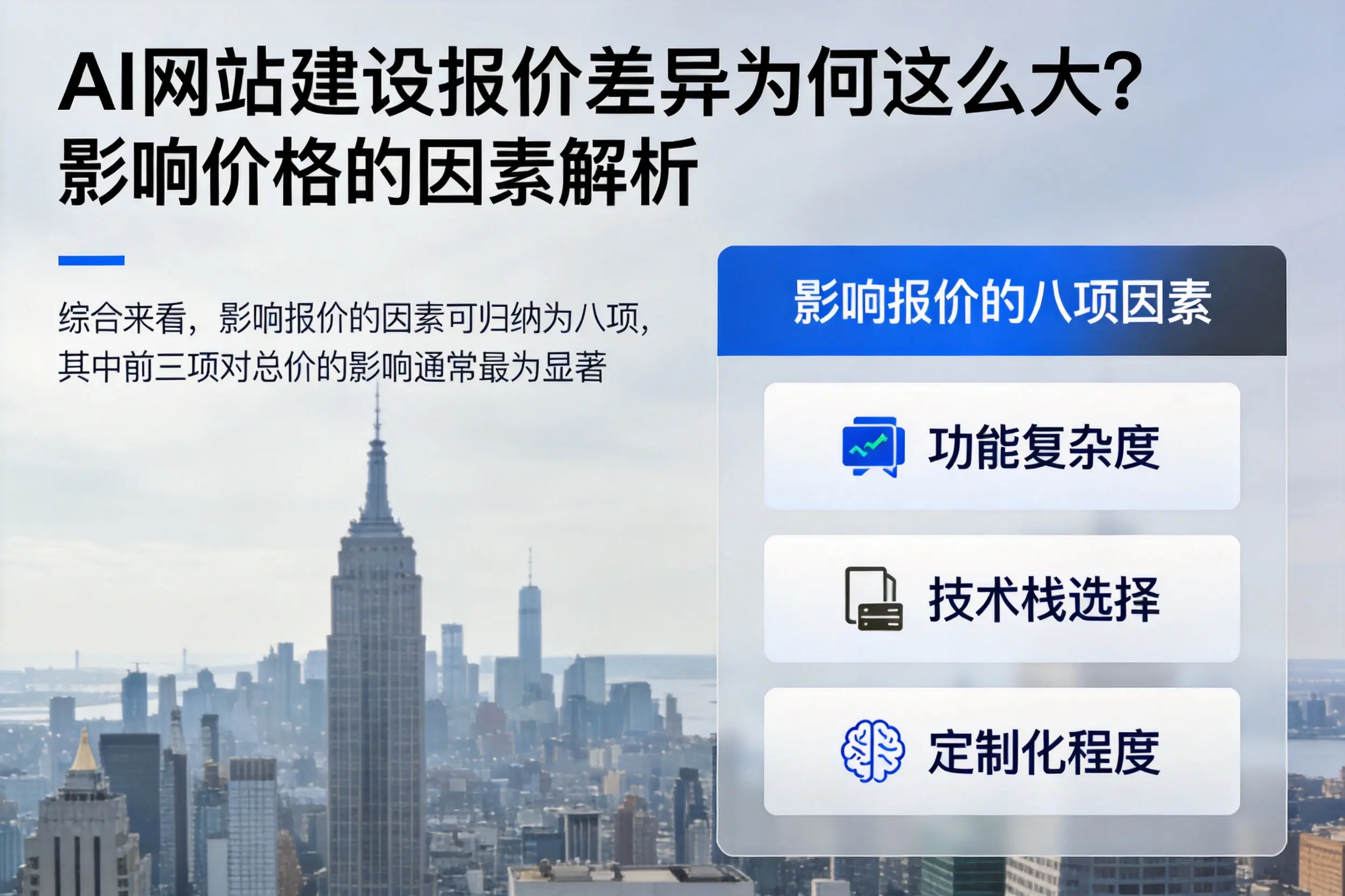 怒江AI网站建设报价差异为何这么大?影响价格的因素解析