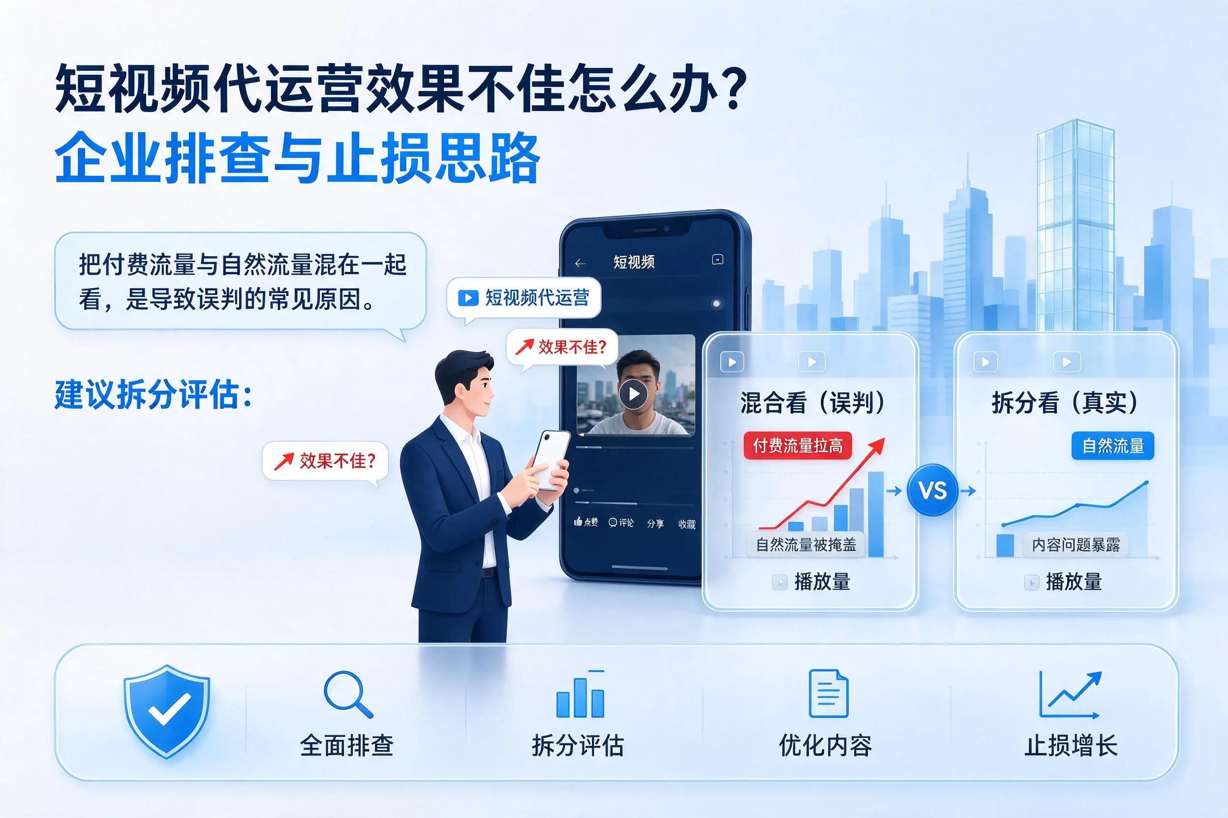 短视频代运营效果不佳怎么办？怒江企业排查与止损思路