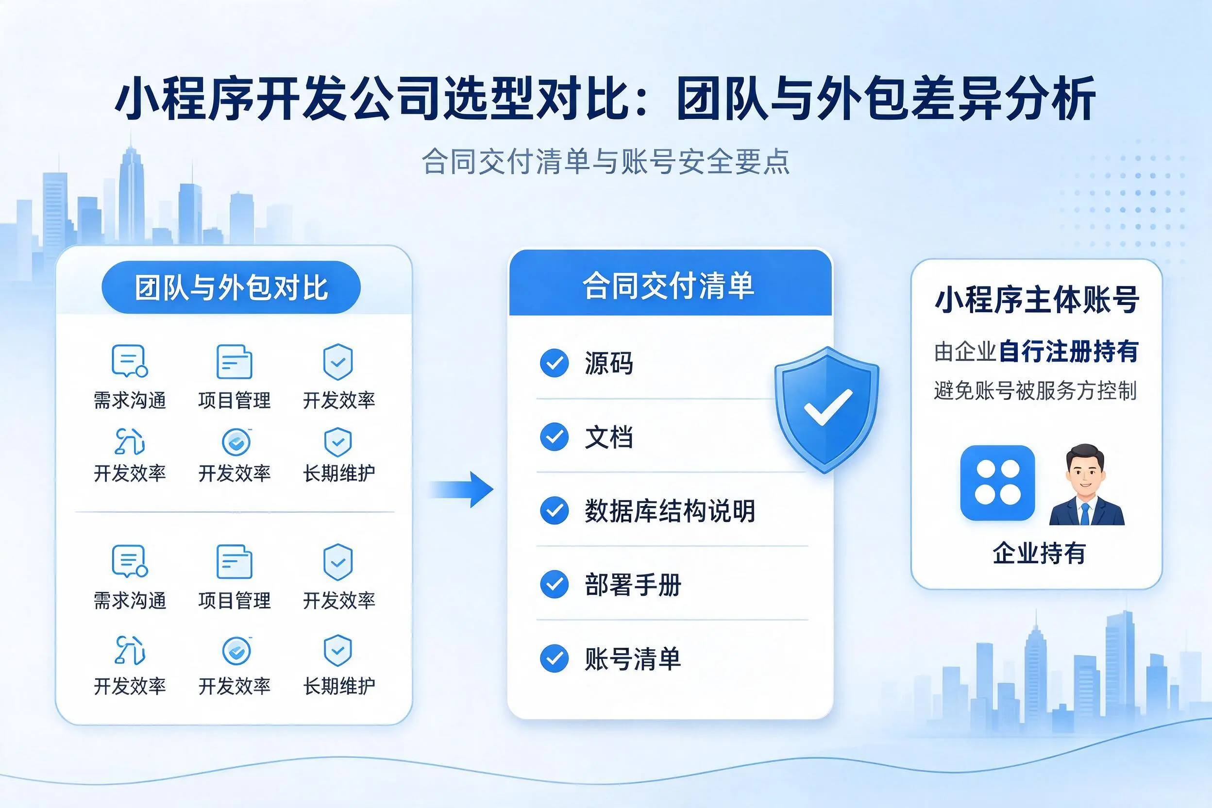 怒江小程序开发公司选型对比:团队与外包差异分析
