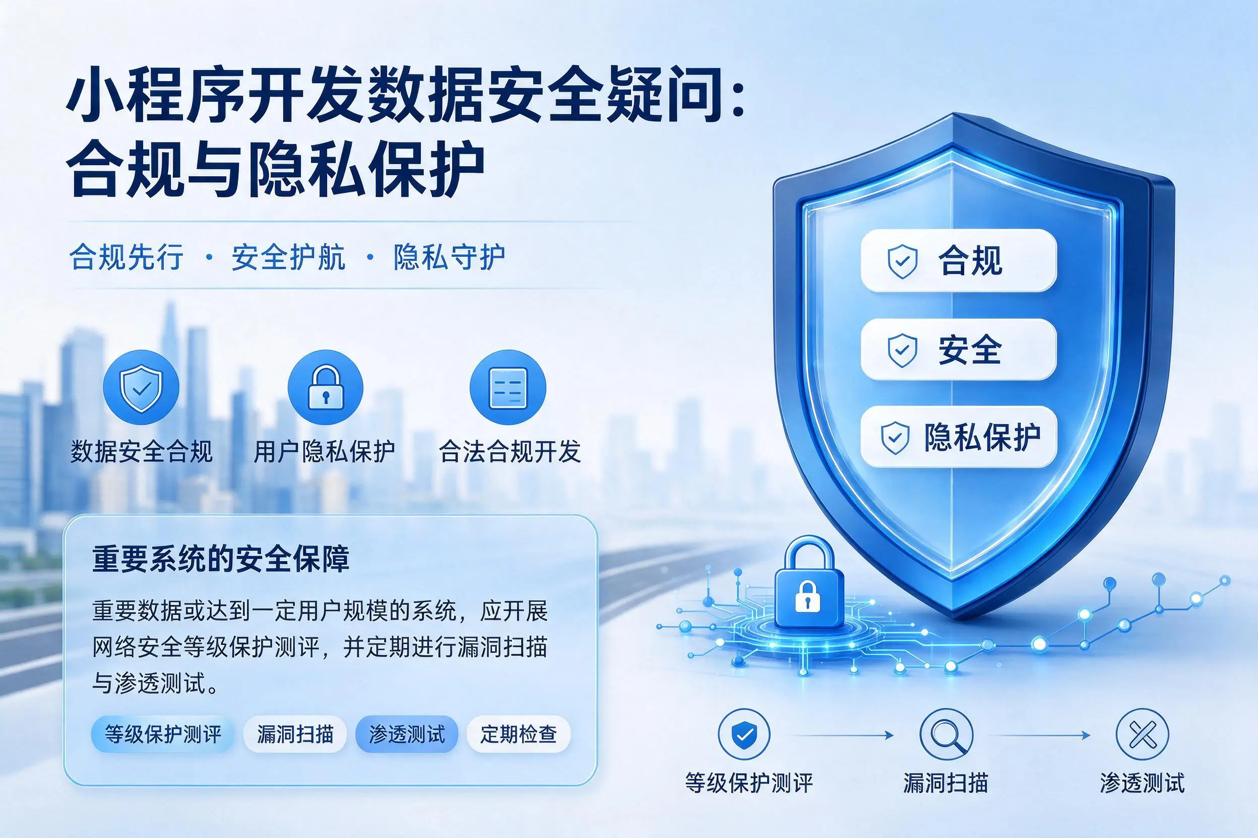 怒江小程序开发数据安全疑问:合规与隐私保护