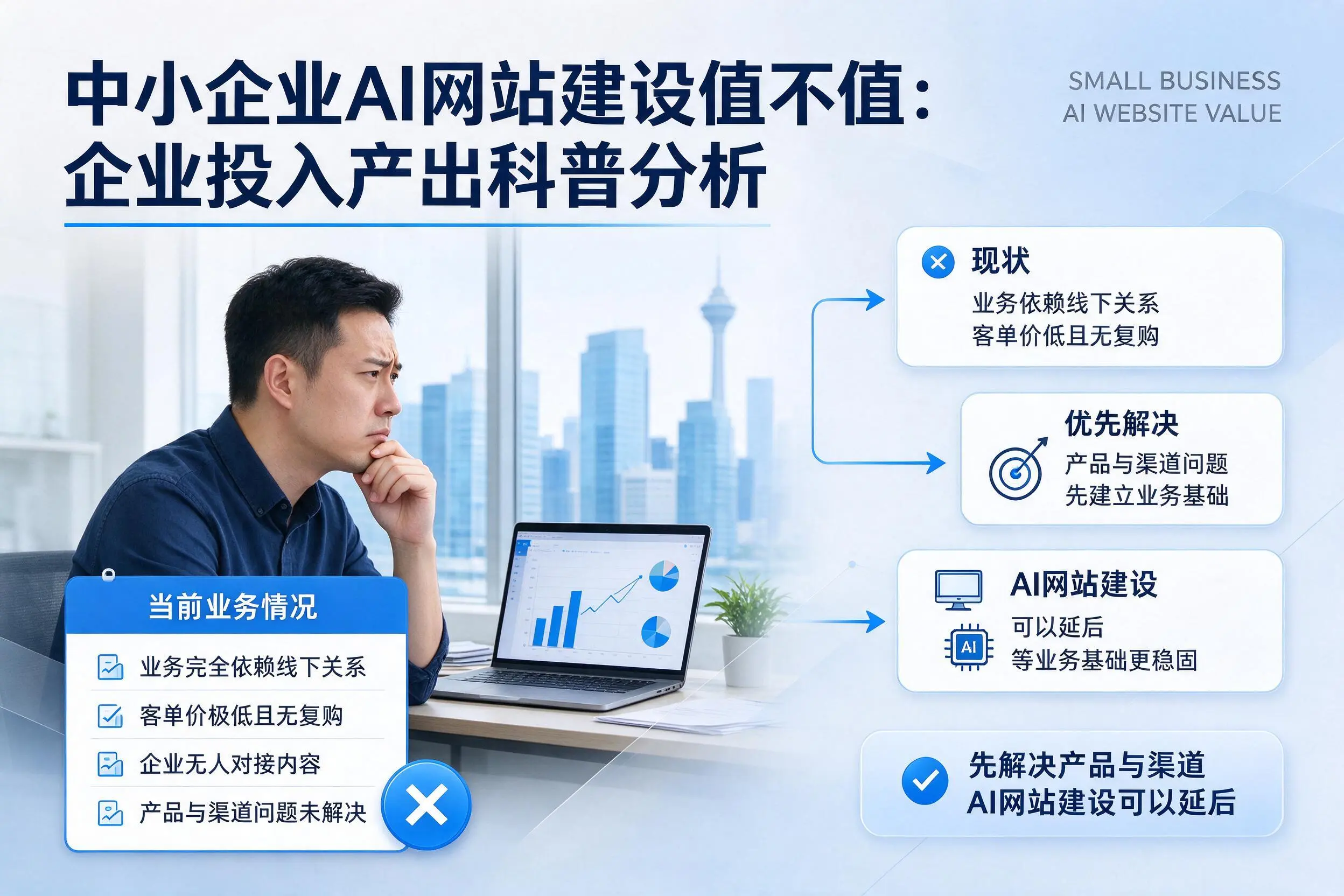 中小企业AI网站建设值不值:怒江企业投入产出科普分析